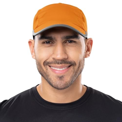 Headsweats Womens Performance Reflective Race Hat for Running and Outdoor Lifestyle Baseball Cap, Orange Reflective - Image 5