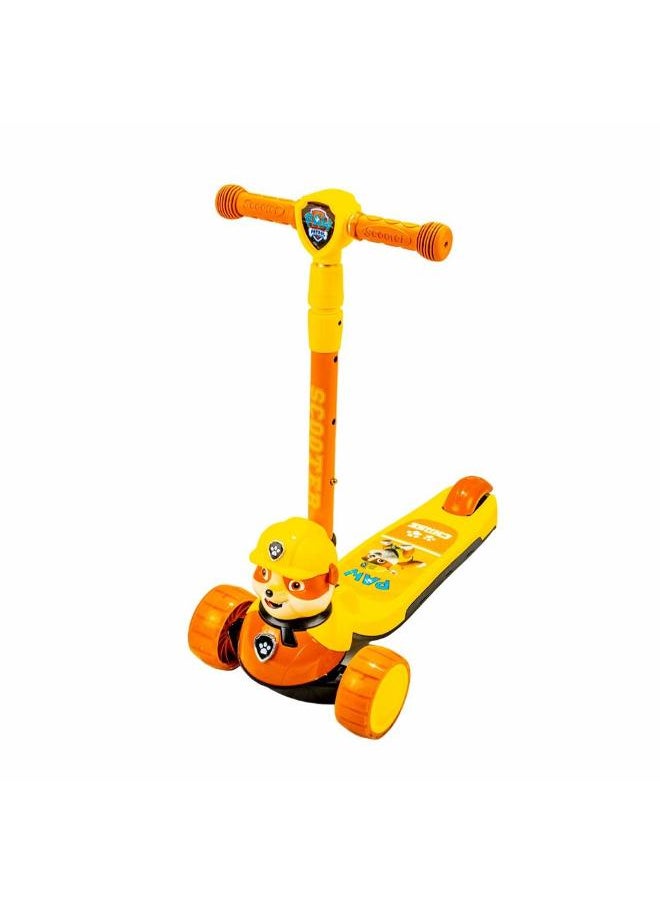 Foldable Light Wheels Yellow Scooter - WWD-01  - Image 1