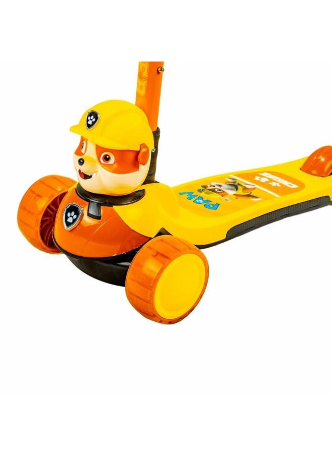 Foldable Light Wheels Yellow Scooter - WWD-01  - Image 4