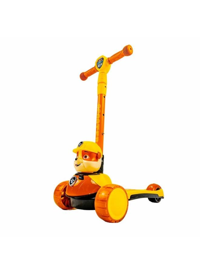 Foldable Light Wheels Yellow Scooter - WWD-01  - Image 2