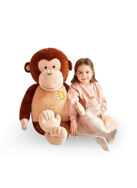 Large Monkey Stuffed Animal Plush Monkey Toy For Children (Brown, 30 Inches)