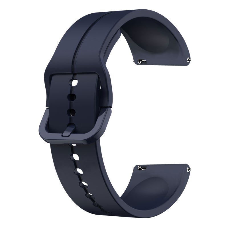 S-TOP For Garmin Vivomove Sport 20mm Loop Silicone Watch Band(Navy Blue) - Image 2