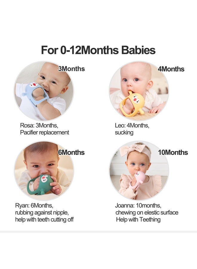 Smily Mia Penguin Silicone Baby Teether – Handheld Teething Toy for 0-6 Months, Pacifier Alternative for Breastfed Babies, Gum Massager & Teething Relief, BPA-Free, Dishwasher Safe, Pink - Image 5