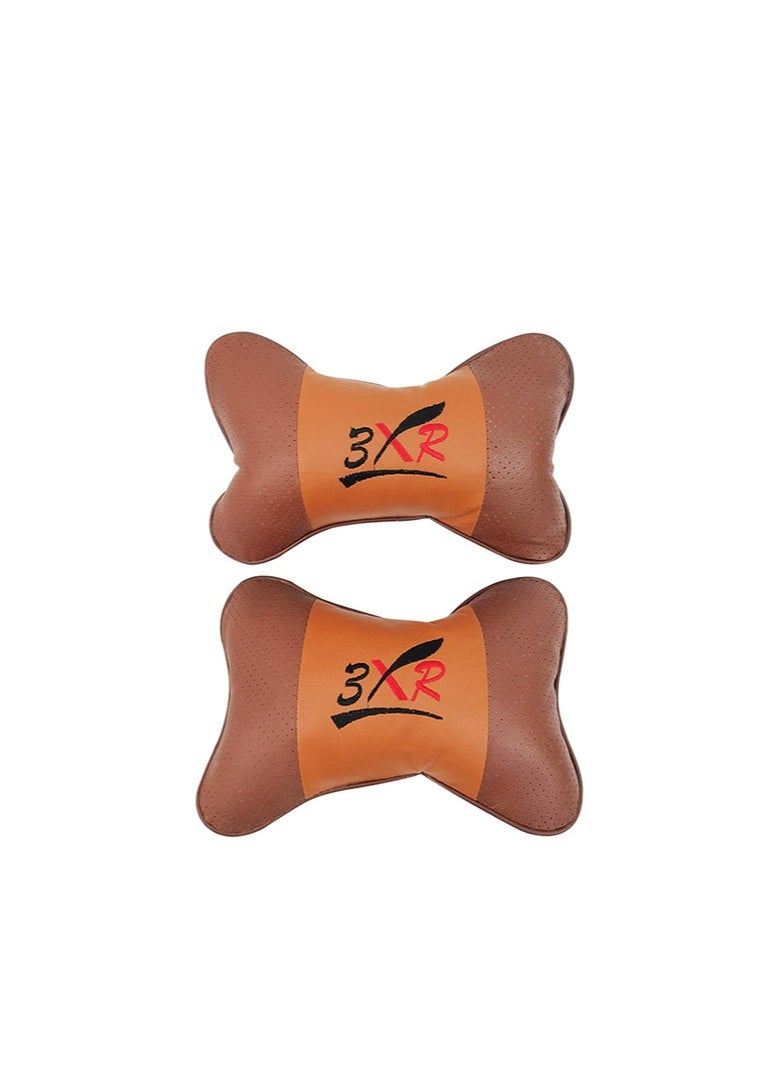 3XR - 2 Piece Car Seat Neck Rest Head Rest Support Safety Cushion - Image 1