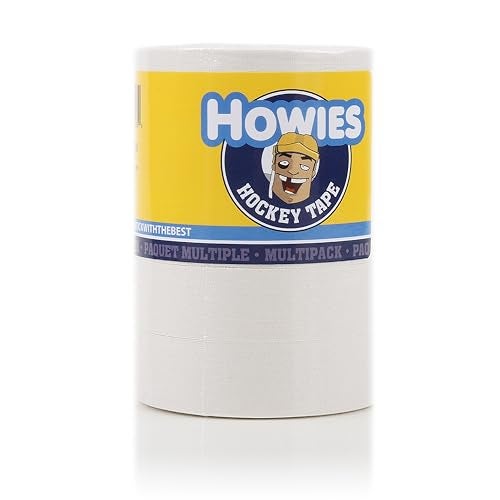 Howies Hockey - White Hockey Tape 5 Pack - Cloth Stick Tape - Strong Grip, Long-Lasting Adhesive for Stick Blade, Lacrosse, Baseball - 1 Inch x 20 Yards - Professional Quality for All Sports - Image 1