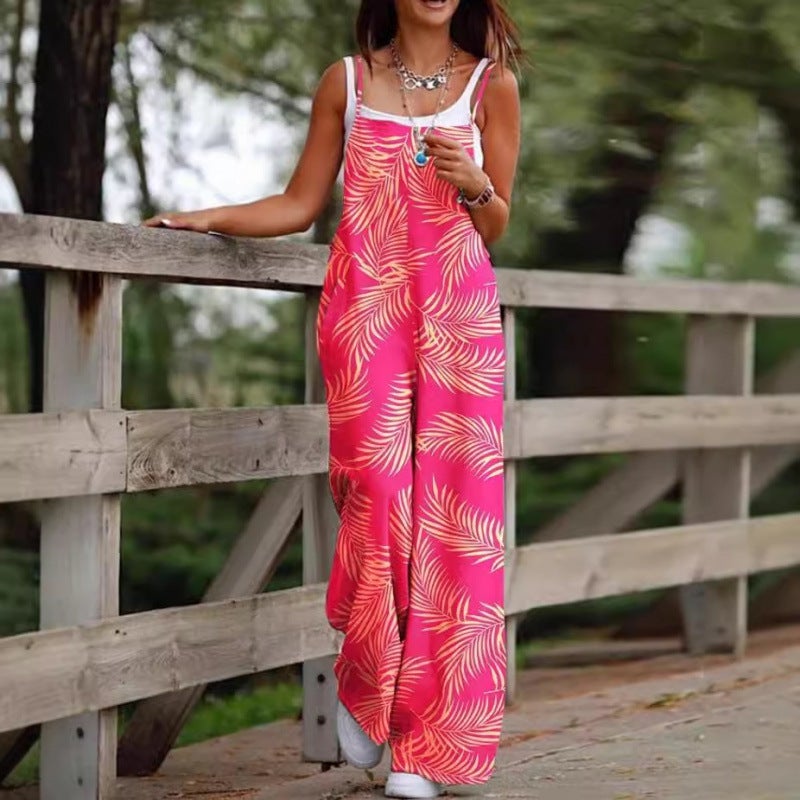 Printed Strappy Jumpsuit - Image 2