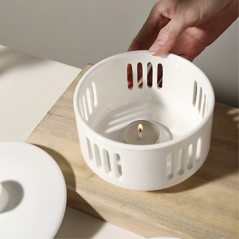 Small Ceramic Stew Pot Stockpot Candle Heating Soup Bowl Cubilose Stew Pot - Image 4