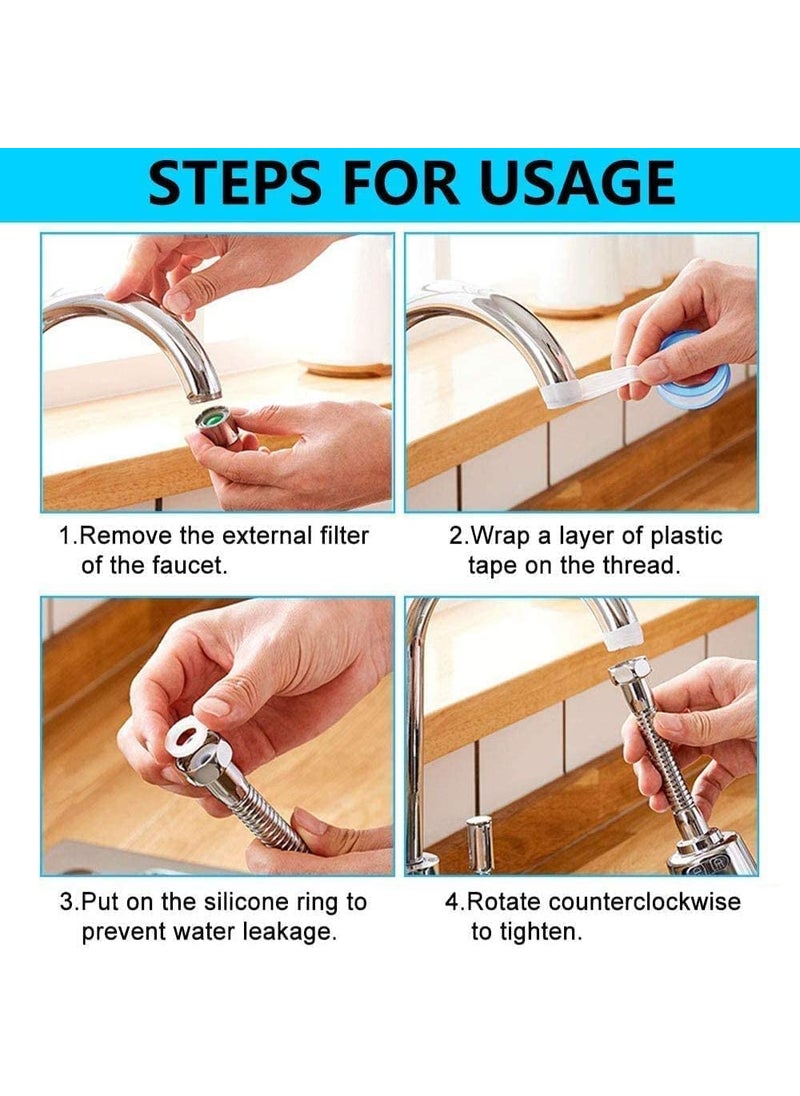 Gopinath Autolink Gopinath Autolink ABS and Stainless Steel 360 Degree Rotary Water Saving Hose Diffuser Filter Bathroom Aerator Kitchen Faucet Shower Head  - Image 3
