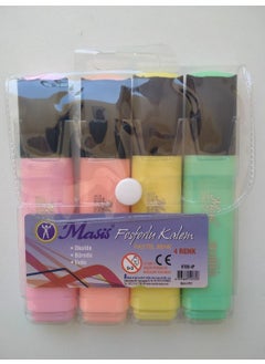 Masis Pastel Color Highlighter Pen Set of 4 