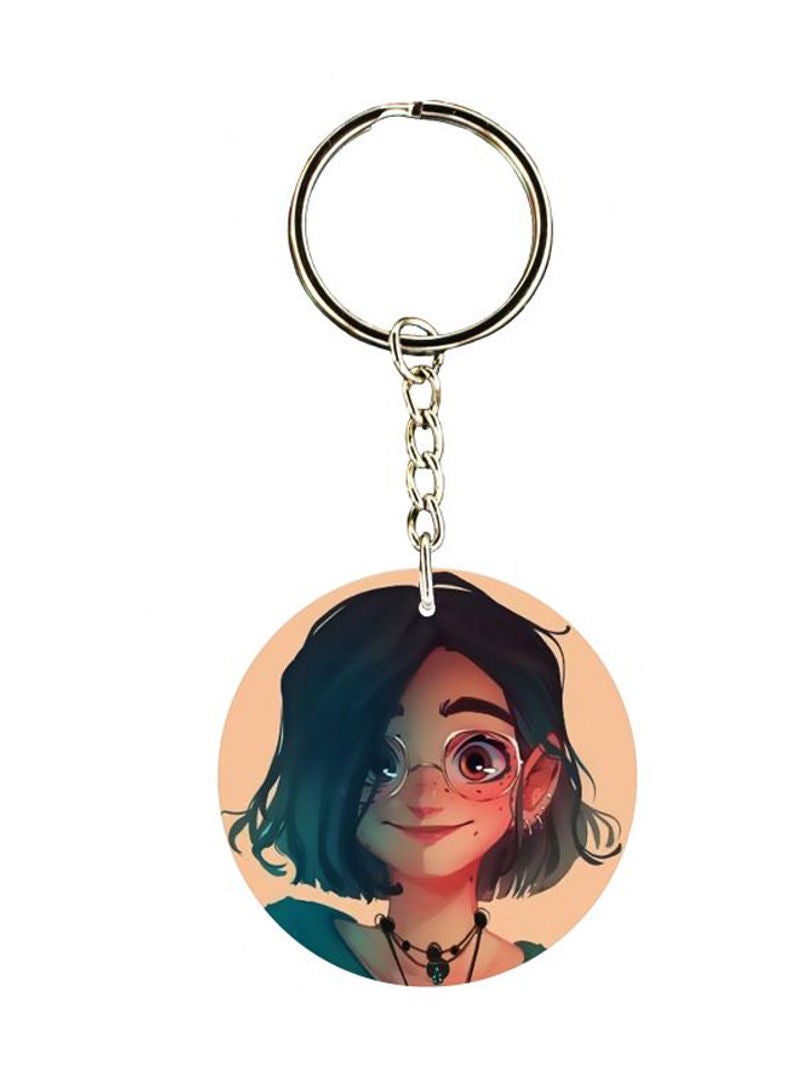 Cartoon Printed Keychain