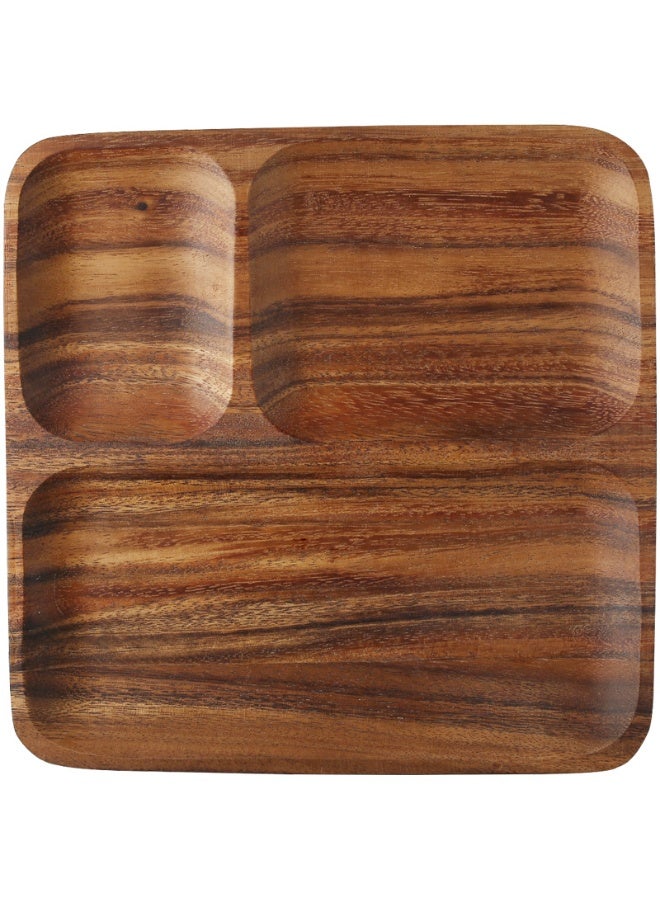 دوغي صينية خشبية ، طبق تقديم متعدد الأغراض للوجبات الخفيفة ، الجبن ، الفواكه ، الخبز ، القهوة والحلويات ، صينية ديكور المطبخ المصقولة الآمنة للطعام ، مثالية للعيد وديكورات رمضان - Image 2