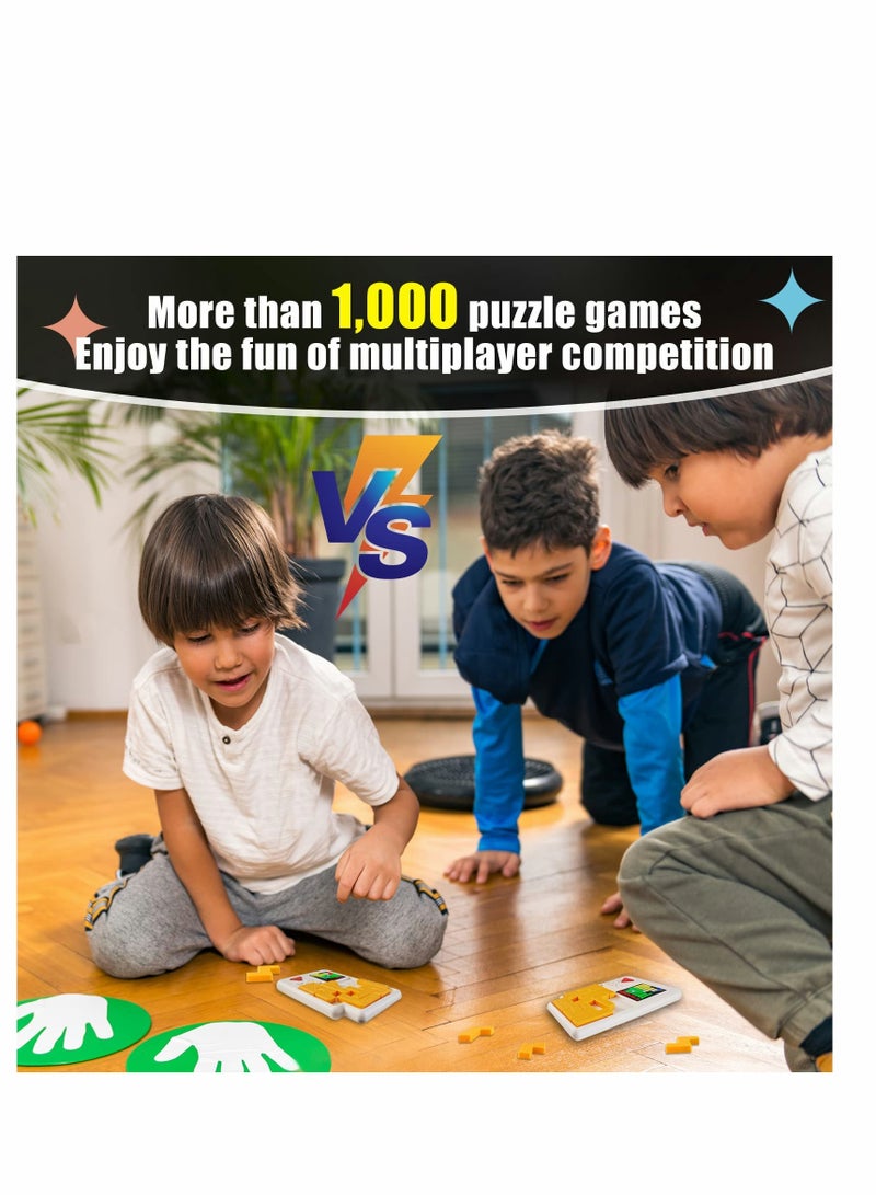 SYOSI Logic Puzzle Slide Games Brain Toy, 1000+ Levelled Up Challenges Teaser Puzzles, Interactive Fidget Handheld Game Console, Electronic Education Travel STEM Preschool Toys - Image 2