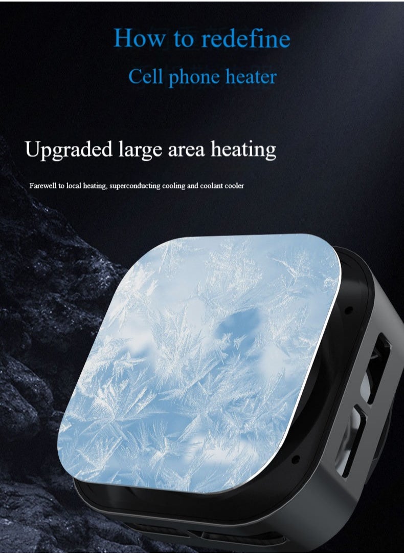 Pretocter - Magnetic Phone Cooling Fan without Noise, ipad Cooling Fan, with Semiconductor Heat Dissipation Chip, Used for Mobile Phone/Tablet to Play Games, Open Live Broadcast etc - Image 1