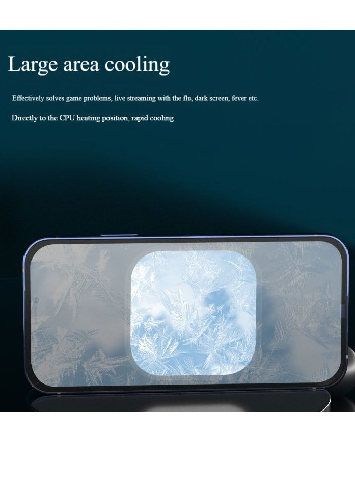 Pretocter - Magnetic Phone Cooling Fan without Noise, ipad Cooling Fan, with Semiconductor Heat Dissipation Chip, Used for Mobile Phone/Tablet to Play Games, Open Live Broadcast etc - Image 1