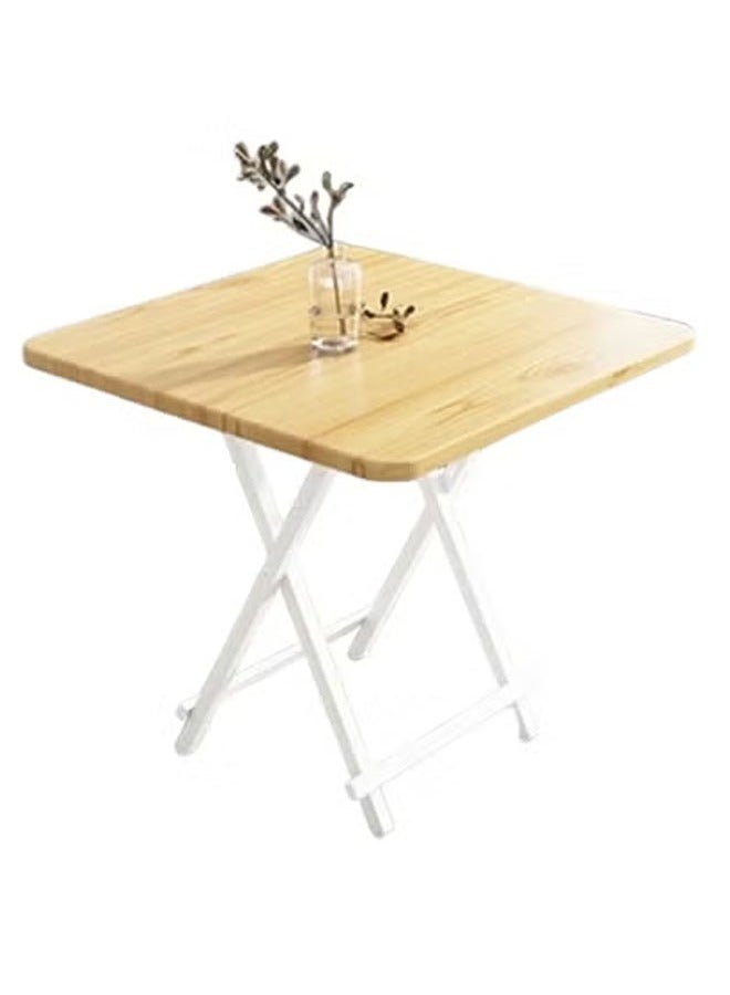 كيكي طاولة خشبية حديثة قابلة للطي بأرجل معدنية - موفرة للمساحة وأنيقة - Image 5