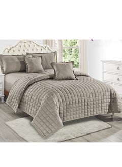 Summer single and a half bed sheet, plain, compressed, consisting of 4 pieces, to give you a refreshing summer, size 170*210 cm