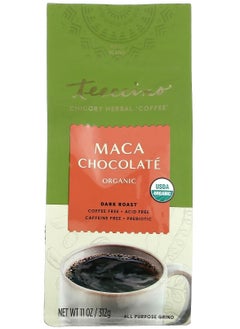 teeccino Organic Chicory Herbal Coffee Maca Chocolate Dark Roast Caffeine Free11 oz 312 g 