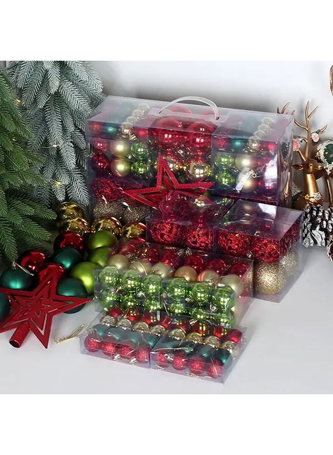 Set of 101 White Five Pointed Star Christmas Decorations Mixed Sizes for Tree - Image 4