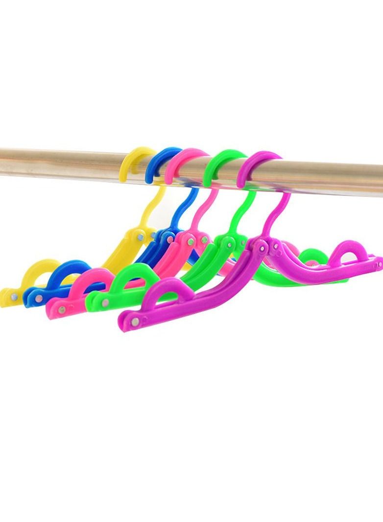 5-Piece Folding Clothes Hanger 44x14centimeter - Image 4
