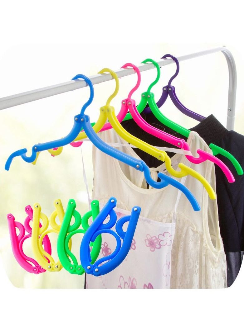5-Piece Folding Clothes Hanger 44x14centimeter - Image 1