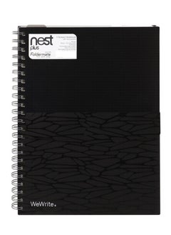 Foldermate Nest Plus WeWrite A4 Black Spiral 3 Subject Ruled Notebook 