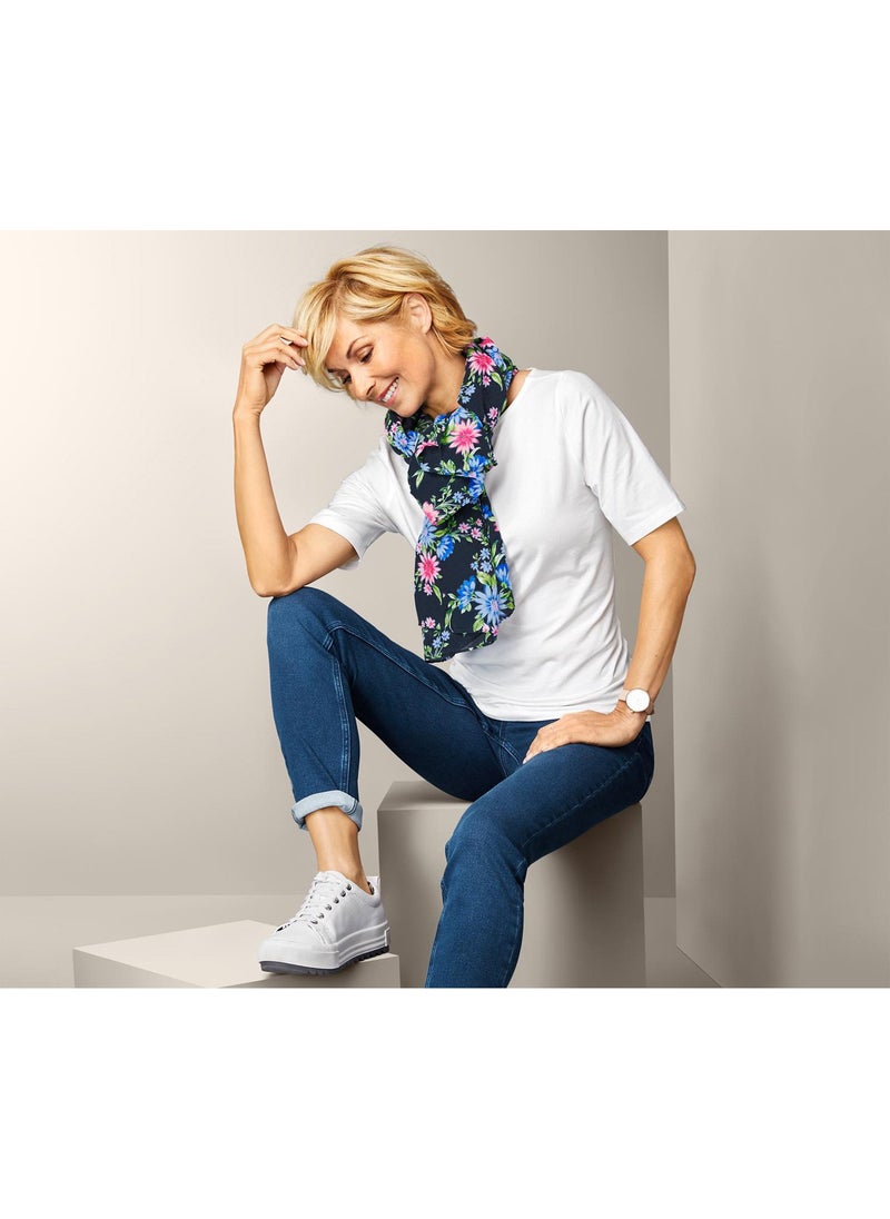 Tchibo Women Floral Scarves, Multicolor  - Image 1