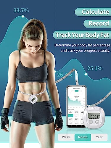 Slimpal Smart Body Measuring Tape, Tape Measure for Body Waist Arms Hip Bust Measurements Device with App, Retractable Bluetooth Monitoring Body Fat BMI Tool for Fitness Shape & Weight Loss - Image 2