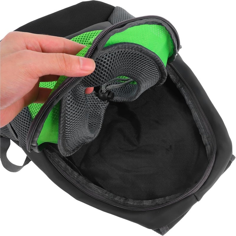 Dog and Cat Chest Carrier Backpack, Breathable Pet Travel Bag with Adjustable Straps, Small Green Puppy Prethoracic Carrier for Outdoor Use - Image 3