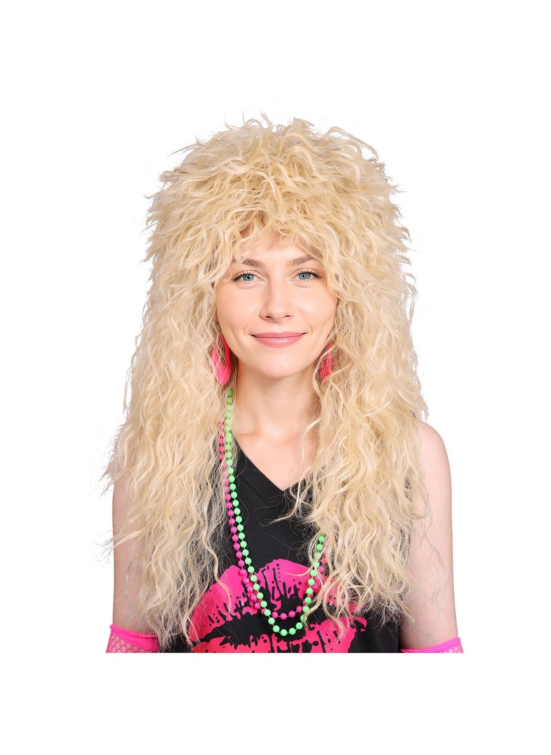 FantaLook - FantaLook Long Blonde Cosplay Wig for Women Halloween - Image 1