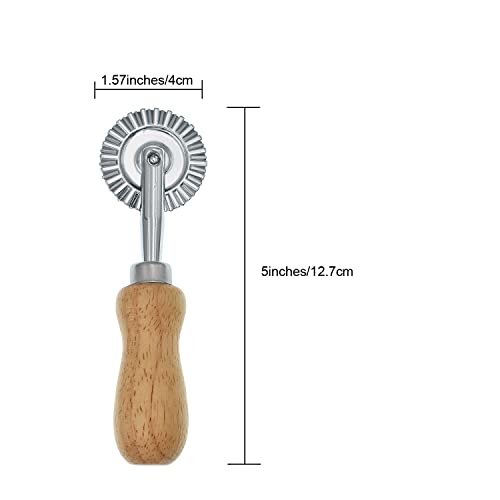 YOKIND 1.57" Pasta Maker Cutter Wheel, Kitchen Gadget Features Ravioli Crimper Cutter Wheel for Home and Kitchen Use - Image 4