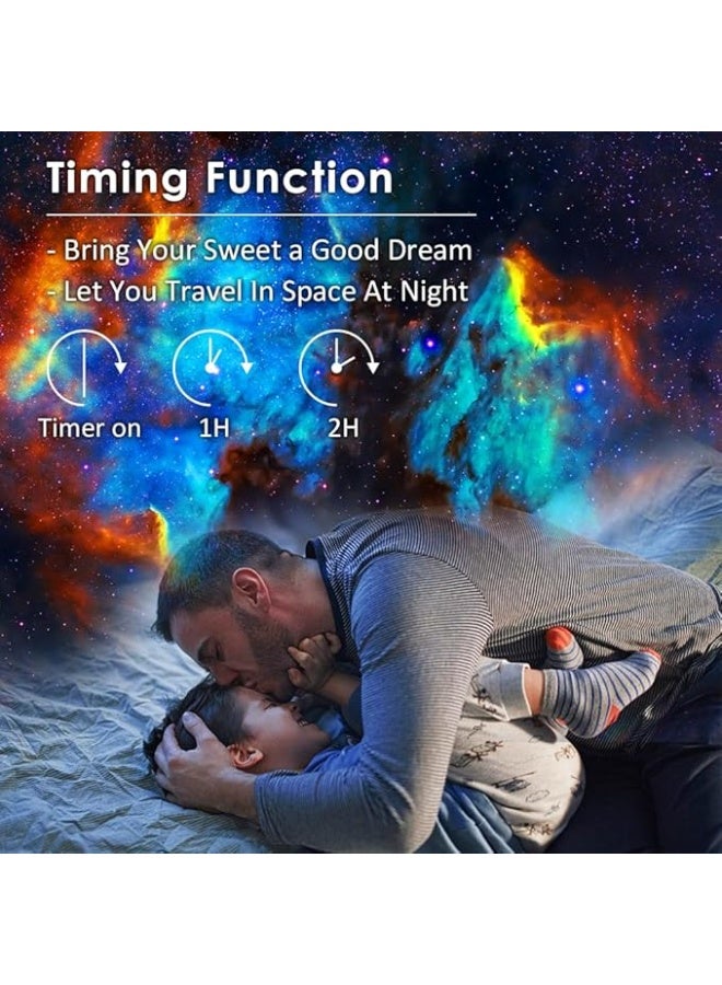 Star Projector Planetarium Galaxy Projector for Bedroom Decor 4K Replaceable 12 Galaxy Discs Timed Night Light Projector for Kids Home Theater Ceiling Room Decoration - Image 3