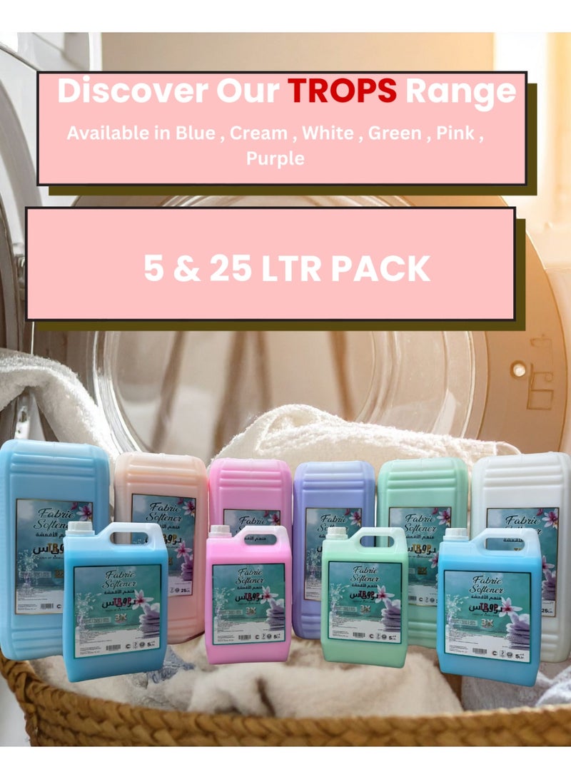 TROPS Pink Fabric Softener, 3X Concentrated Formula, Floral Scent , 25 L - Image 5