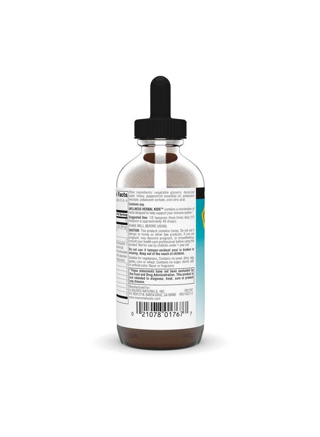Source Naturals Wellness Herbal Kids Liquid Formula - for Immune System Support - 4 Fluid oz - Image 3