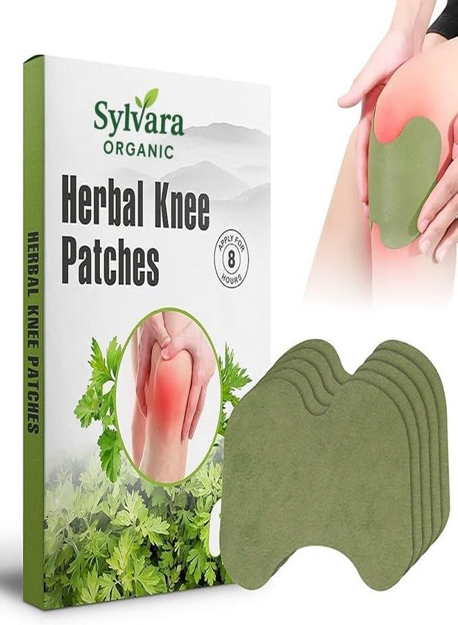 Sylvara Organic Herbal Knee Pain Relief Patches | Natural Wormwood Knee Patch for Joint Pain, Arthritis & Inflammation | Instant Relief Pain Patch for Knees | Fast-Acting Pain Relief Patch Stickers (20 Pcs) - Image 1