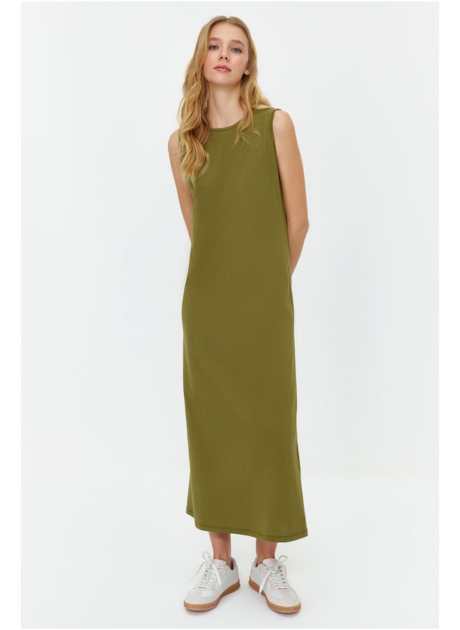 trendyol Khaki Sleeveless Dress Lining-Underwear TCTSS21UK0034  - Image 1