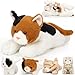 Skylety 5 Pieces Cat Stuffed Animal with Babies Inside Belly Plush Cat Pregnant Mommy Kitty with 4 Cute Fluffy Stuffed Kittens Christmas Birthday Surprise GiftsOrange Black White - Image 3