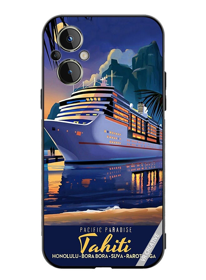 VR CREATIVE Protective Case Cover For OnePlus Nord N20 5G Pacific Paradise Design Multicolour - Image 1