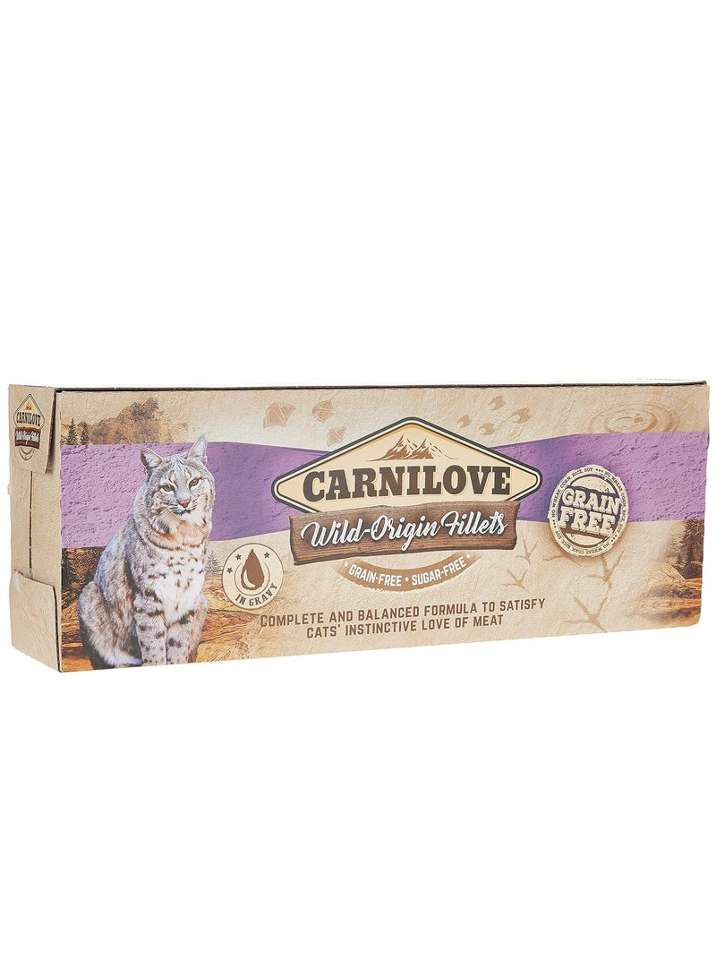 CARNILOVE Turkey enriched with Valerian Root for Adult Cats (Wet Food Pouches) 24x85g - Image 2