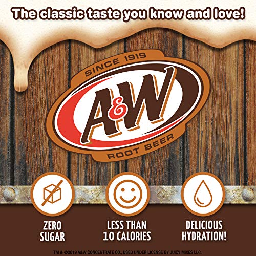 A&W, Root Beer – Powder Drink Mix - (12 boxes, 72 sticks) – Sugar Free & Delicious, Makes 72 flavored water beverages - Image 3