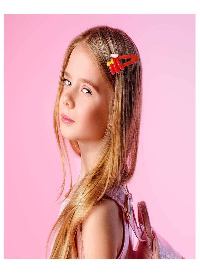 إينفينيتي مشابك شعر متعددة الألوان بتصميم فواكه إنفينيتي للبنات (عبوة من 6 مشابك) - Image 3