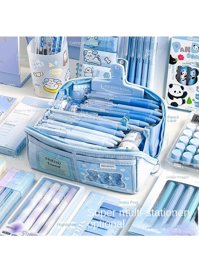 Bluejw Stationery Gift Box Suit High Yan Value Hand Account Gift Bag School Opening Gift Girls Girls Children Pencil Bag Primary School Junior High School - Image 4