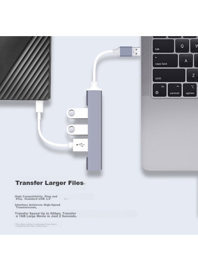 Isky Usb 3.0 Hub, Usb To 4 Usb Hub, One-to Expansion Dock, Portable Multi-port Adapter For Laptops And Desktop Computers - Image 3