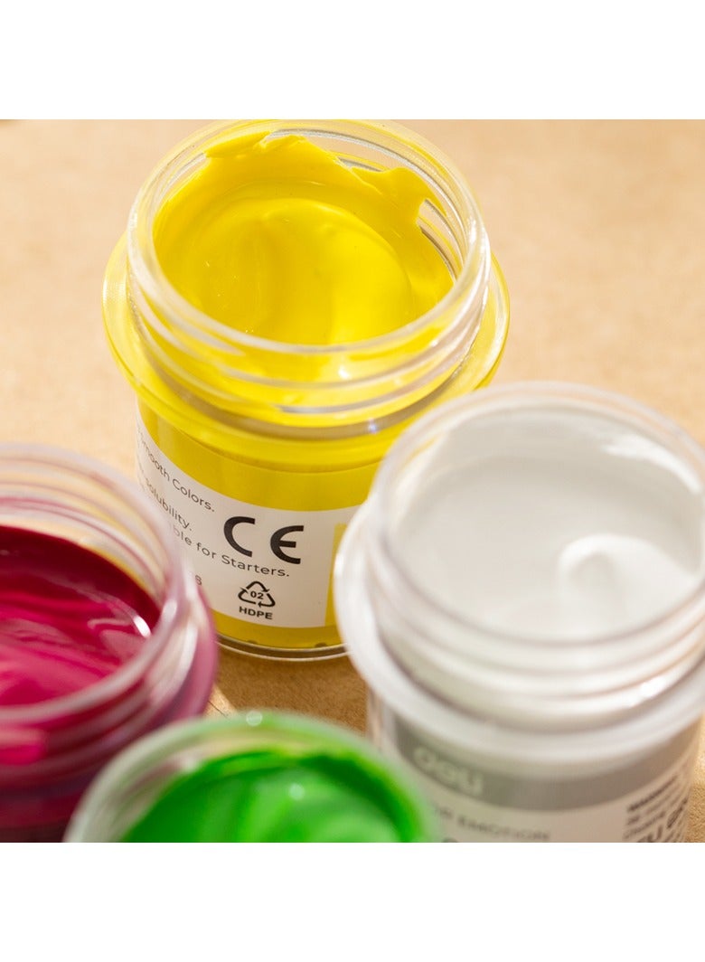 Deli EC22-6 Watercolor Paint Set 15ml×6 – ideal for school art and creative projects - Image 5