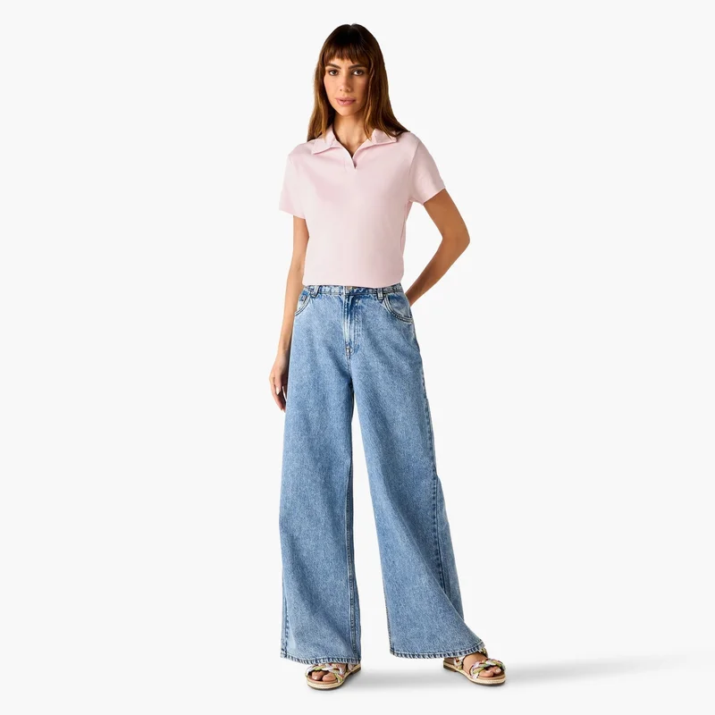 سبلاش فيڤ تيشيرت بولو بياقة جوني