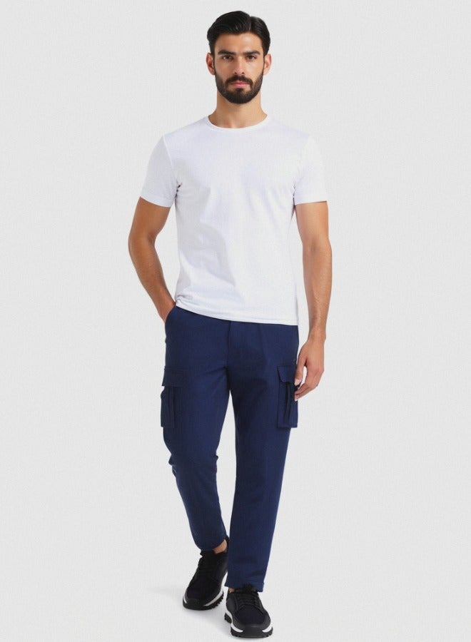 3H Men’s Stretchable Cargo Pants – 100% Cotton, 230 GSM – Durable & Comfortable with Added Stretch for Easy Movement - Image 1