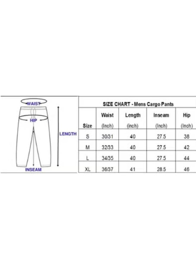 3H Men’s Stretchable Cargo Pants – 100% Cotton, 230 GSM – Durable & Comfortable with Added Stretch for Easy Movement - Image 4