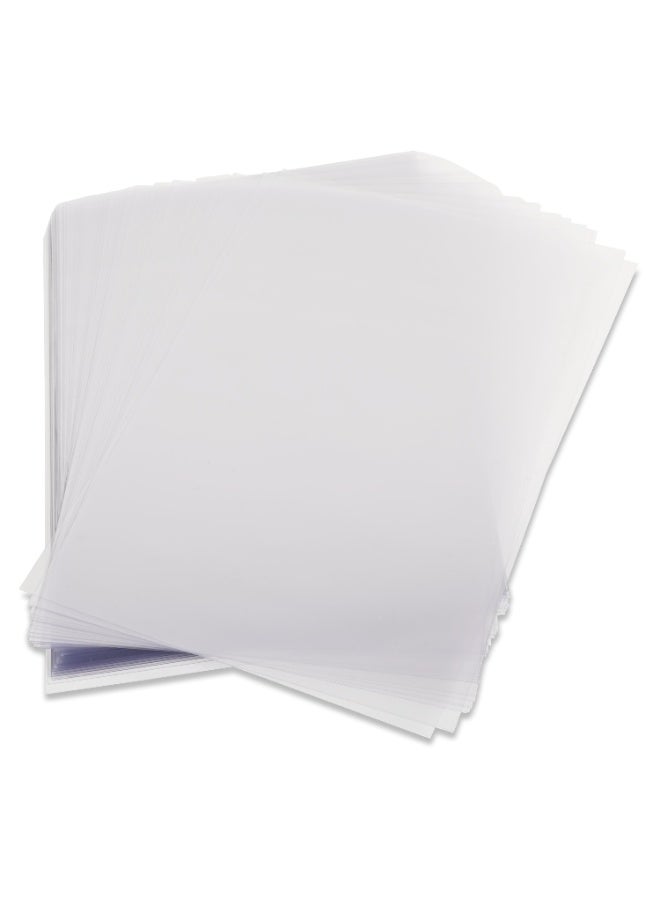 FIS PVC Transparent Cover, A4 Size(210x297mm), 150 Micron Thickness, Packet of 100 Sheets, Clear Transparent View, Best for Binding & Presentation Covers-FSCI15A4CLN - Image 2