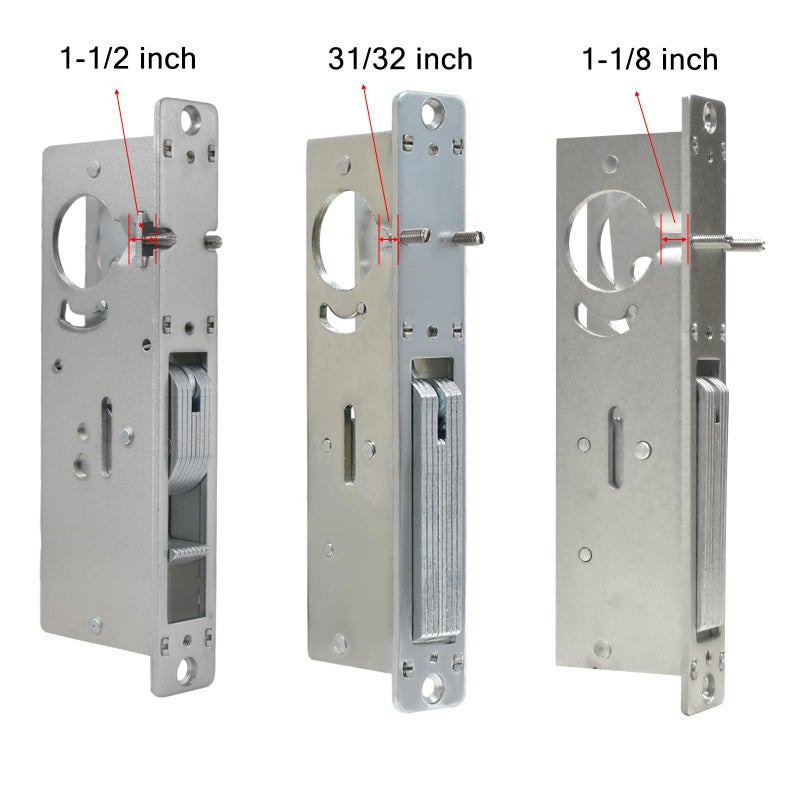 AIsecure Storefront Door Lock Alsecure Commerical Mortise Lock, Swing Deadbolt & Solid Brass Cylinder Combo with Key & Thumbturn Keyed Alike for Aluminum/Zinc Alloy Shop Doors, 1.1/8" Backset,Black - Image 4