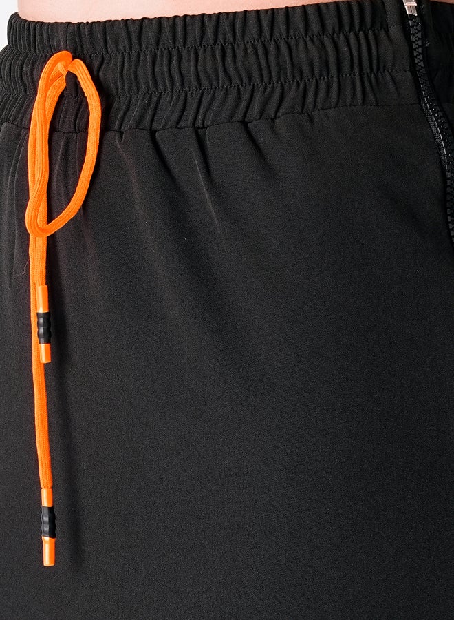 Globus Solid Straight Midi Skirt with Drawstring - Image 4