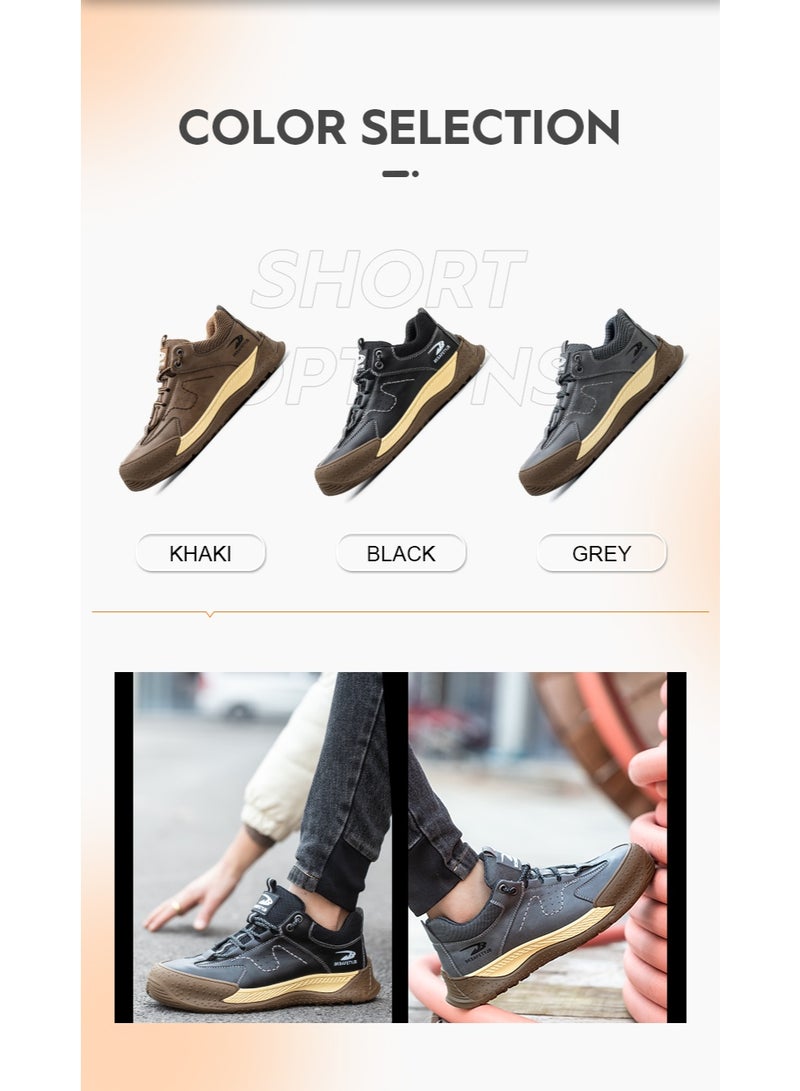 Steel Toe Shoes for Men Lightweight Safety Shoes Comfortable Puncture Proof Slip On Indestructible Work Shoes and Fashion Sneakers. - Image 3